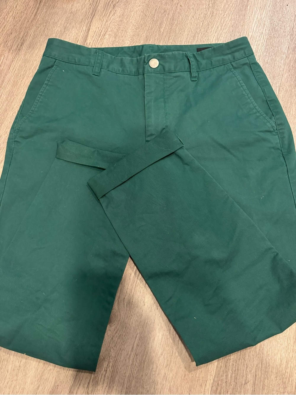 Bonobos Forest Green Flat-Front Chino Shorts